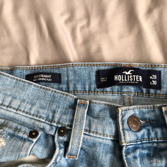 Hollister (mens) slim straight jeans. - Picture 3 of 4